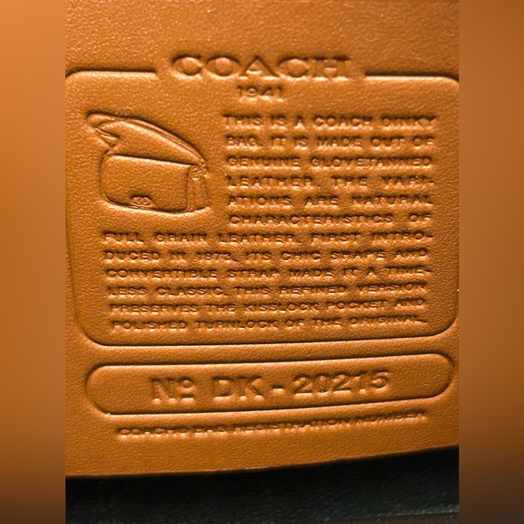 COACH 1941 Dinky Color Block Ombré Pink & Black Convertible Strap Crossbody Bag - Picture 13 of 15